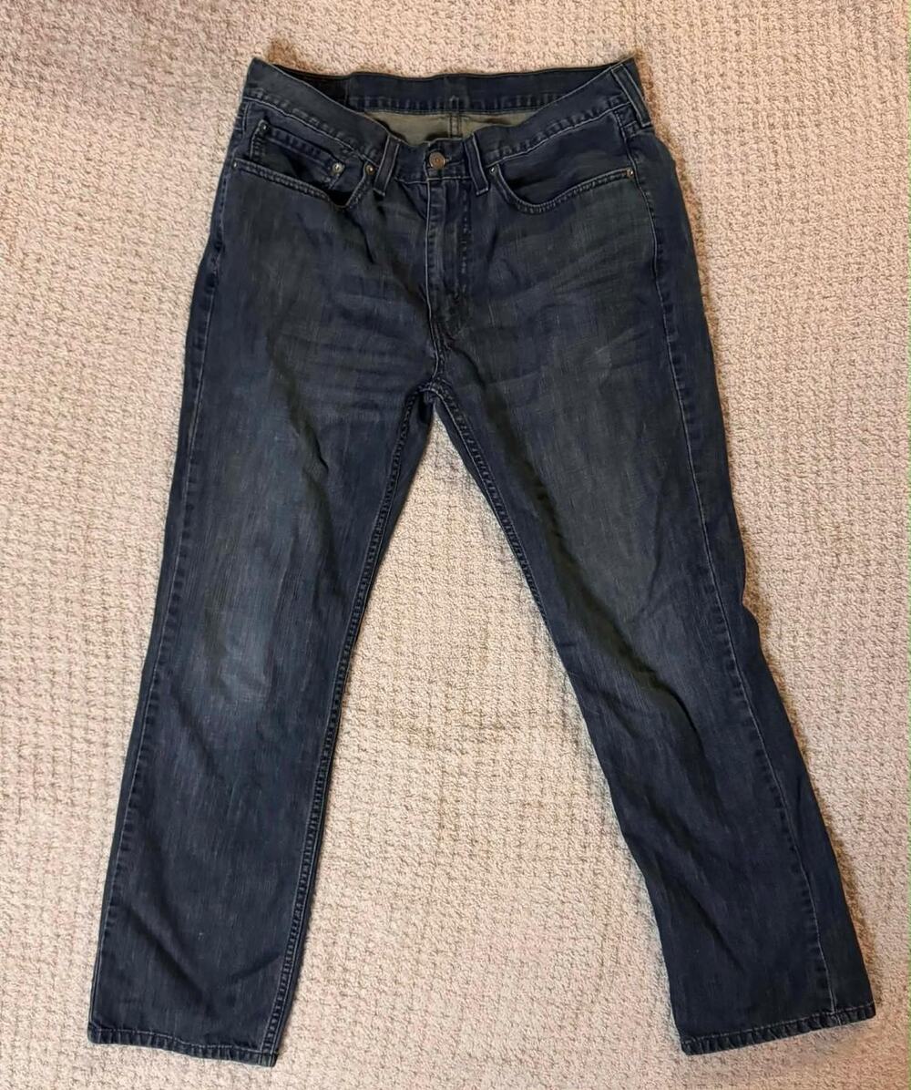 Lucky Brand 221 Straight Jeans Mens 34x30 Medium Wash Denim Casual Pants